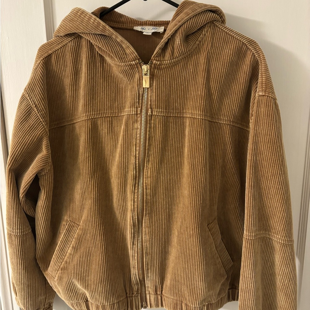 She + Sky Tan Corduroy Jacket